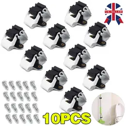 Product image of 10 Pack Wall Mounted Mop, Broom, and Tool Storage Rack