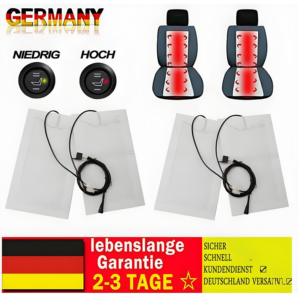 Main product image of 2 Set Universal Carbon Fiber Car Seat Heater Retrofit Kit