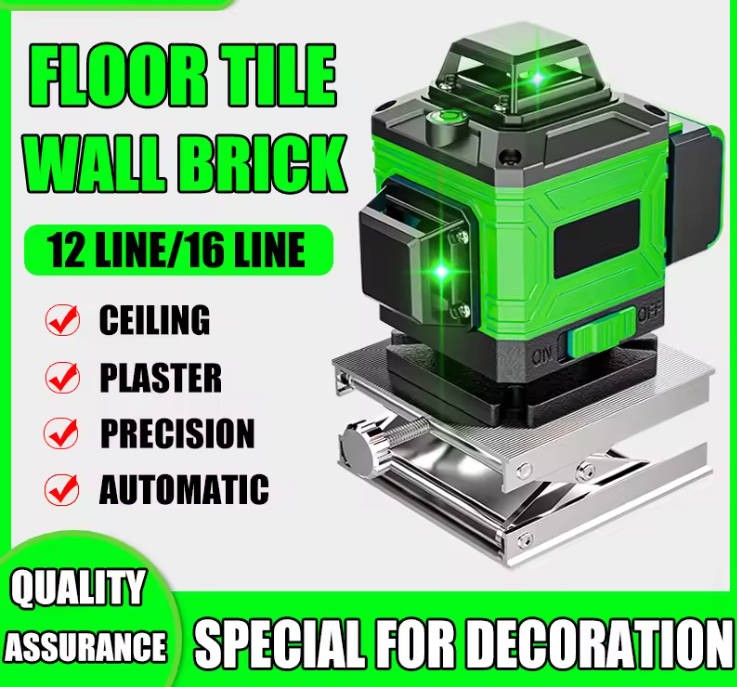 Main product image of 16 Line 4D 360° Cross Line Self-Leveling Laser Level Kit