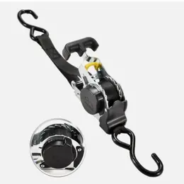 Product image of 2-Pack Automatic Retracting Ratchet Tie-Down Straps