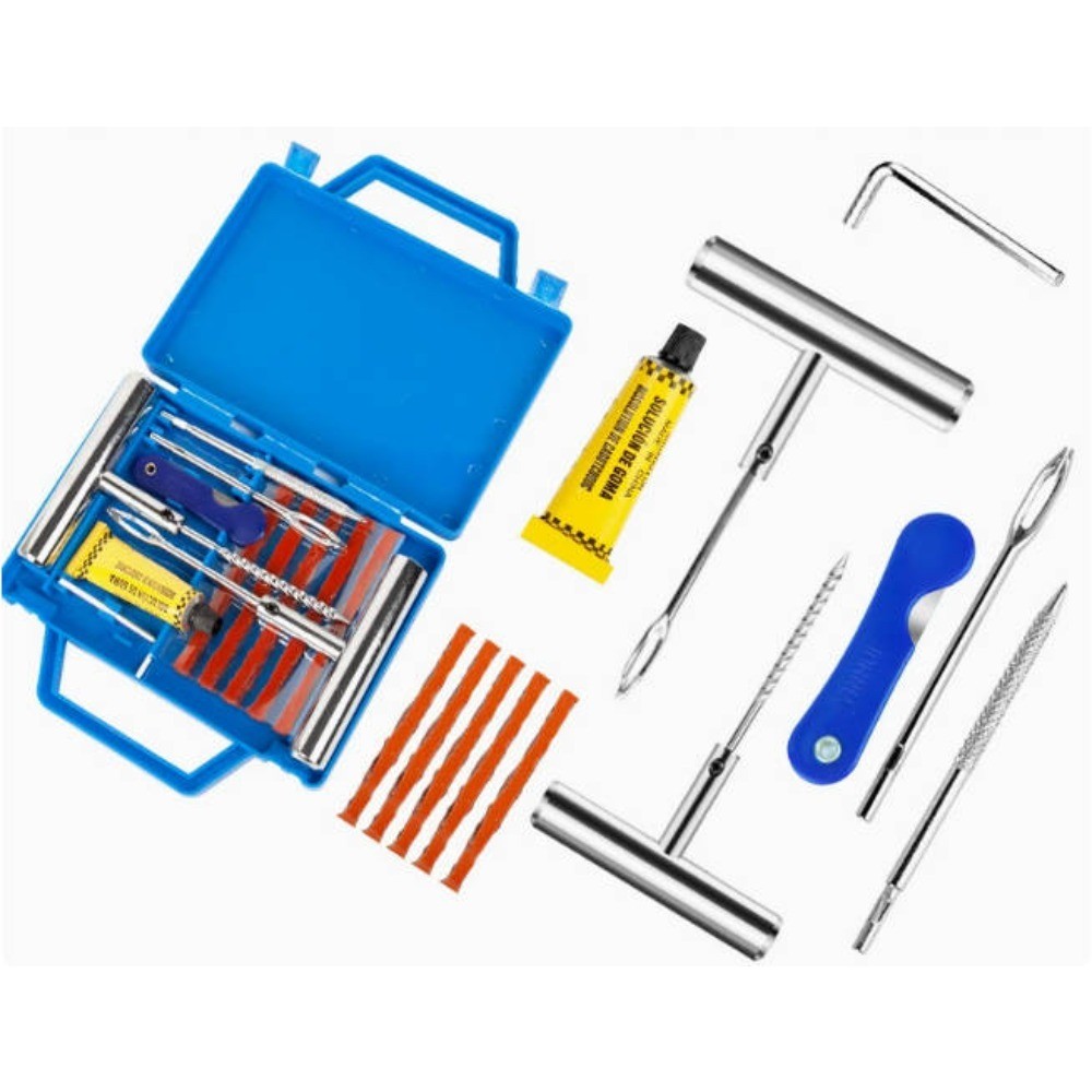 Main product image of 58-Piece Motorcycle and Car Tire Repair Patch Kit