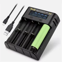 Product image of YONII 4 Slots USB LCD Battery Charger For NiMH Li-ion SC/F6 AA AAA Battery 2025