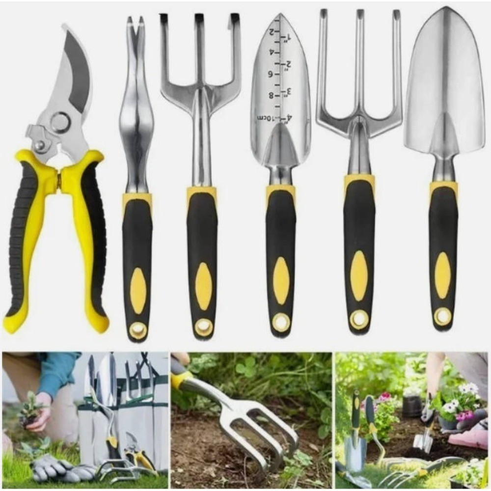 Main product image of 6-Piece Garden Hand Tool Set for Landscaping and Gardening
