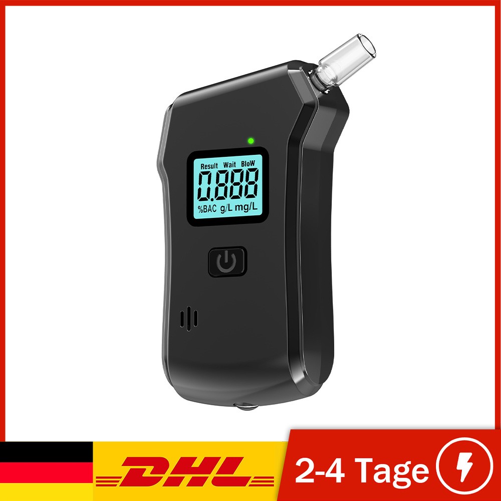 Main product image of Alcohol Tester Breathalyzer with 5 Mouthpieces
