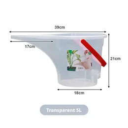 Product image of 5L Transparent Polypropylene Long-Nose Watering Can