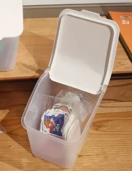 Product image of Transparent Polypropylene Mini Storage Bucket, 8x10cm