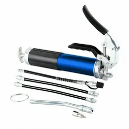 Product image of Grease Gun, Pistol Grip, 6000 PSI, 400cc, with Manual Flex Hose