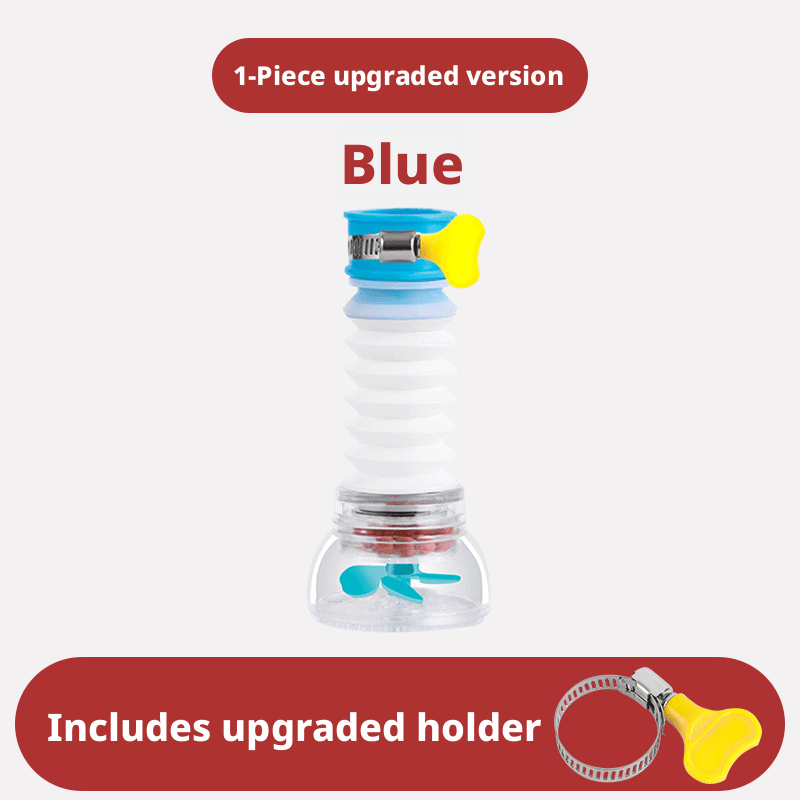 Main product image of Faucet Splash Shower Head with Clamp, Blue