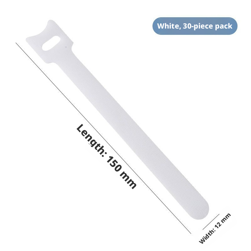 Main product image of Black Reusable Cable Tie Strap, 12mm x 150mm