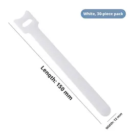 Product image of Black Reusable Cable Tie Strap, 12mm x 150mm