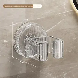 Product image of Suction Cup Mop Clip, Transparent, for Wall Mounting