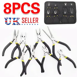 Product image of 8-Piece Assorted Mini Pliers Set with Precision Sprung Grips