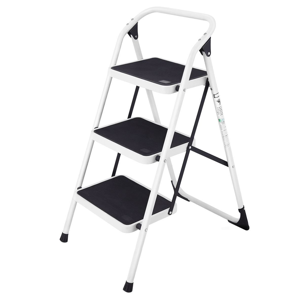 Main product image of Folding 3-Step Ladder with Handgrip and Anti-Slip Platform