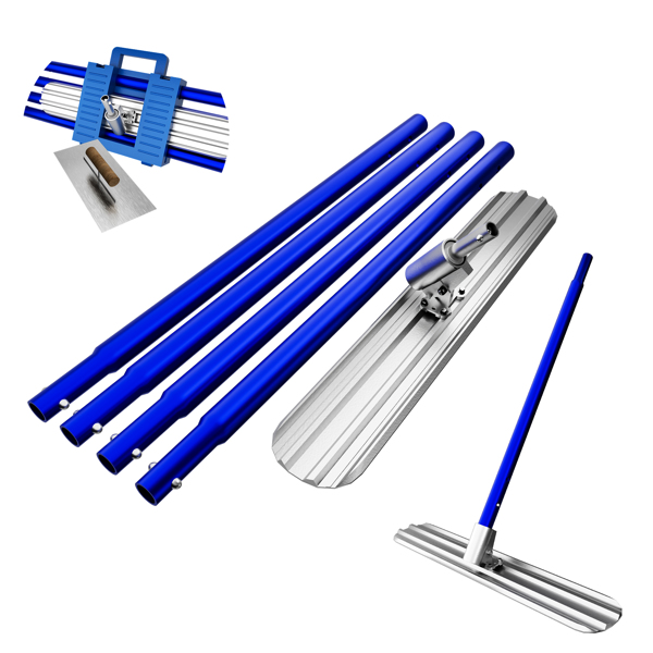 Main product image of 48x8in Magnesium Aluminum Alloy Bull Float Kit with 4 Handles and Toolbox