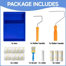 Product image of 9-Piece Paint Roller Set with Tray and Brush