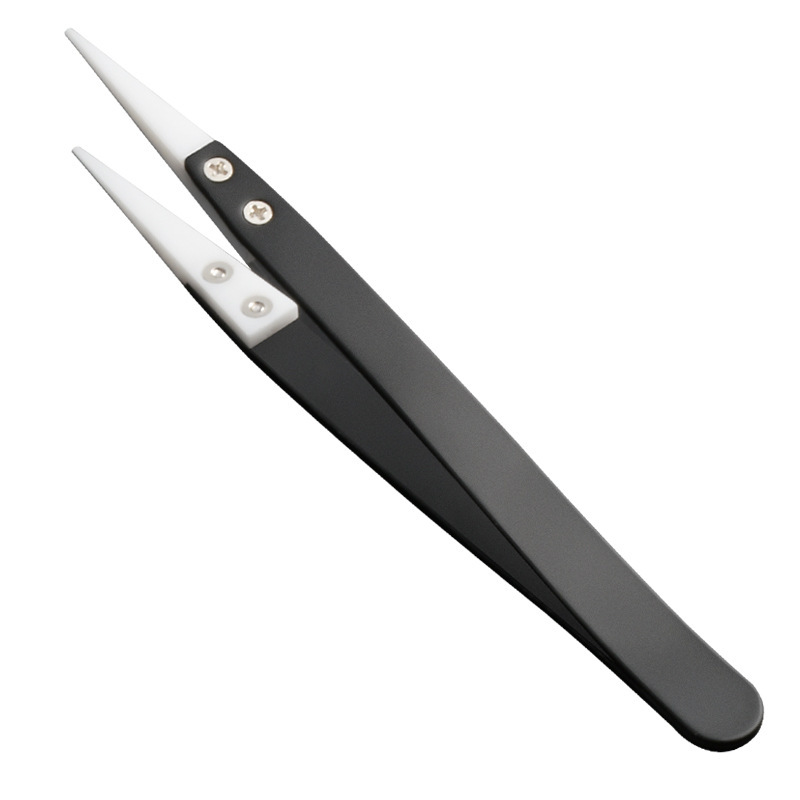 Main product image of Ceramic Tip Tweezers, High-Temperature Resistant, Anti-Static