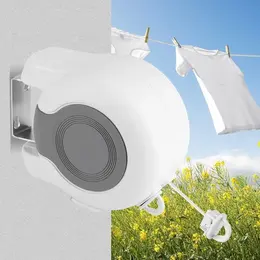 Product image of 13m Retractable Double Clothesline, Wall Mounted, Indoor/Outdoor Use