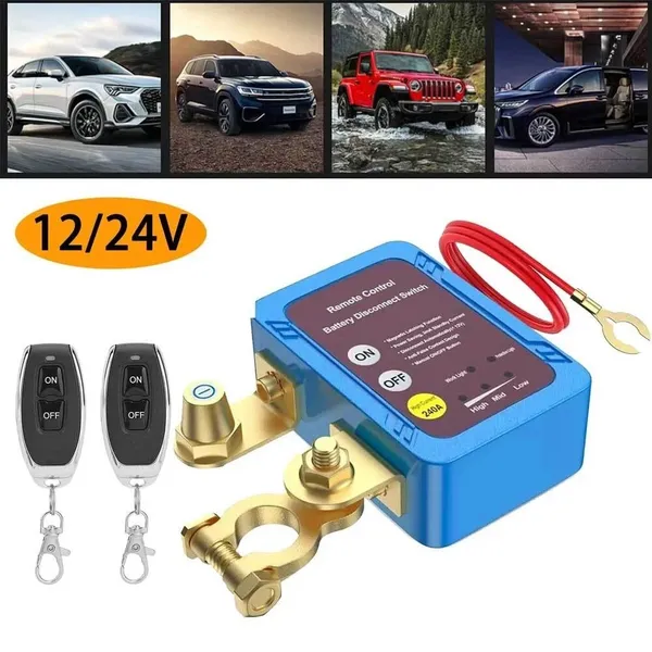 Main product image of Wireless Remote Control Battery Disconnect Switch 12V 240A