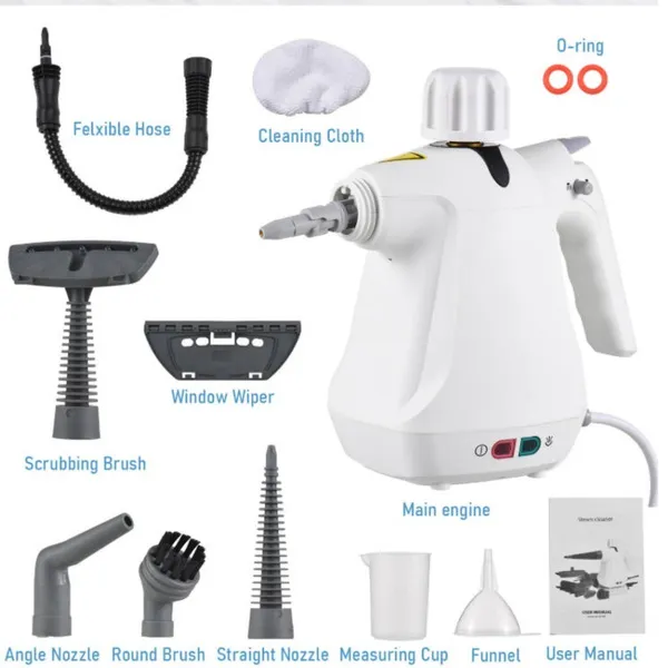 Main product image of 1000W Handheld Steam Cleaner, 280ml Tank Capacity