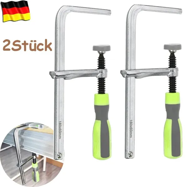 Main product image of 2-Pack Woodworking Track Clamp for MFT and Track Saw T-Slot