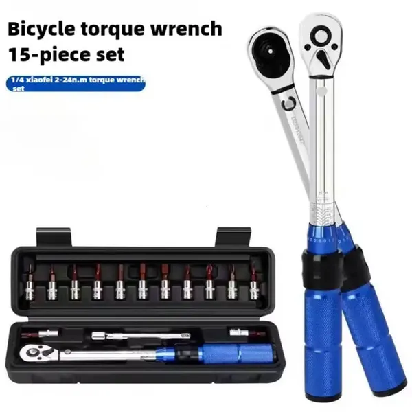 Main product image of 15-Piece Preset Torque Wrench Set for General Maintenance and Assembly