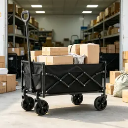 Product image of Folding Wagon Cart, 120L / 225 LBS, Collapsible, All-Terrain Wheels