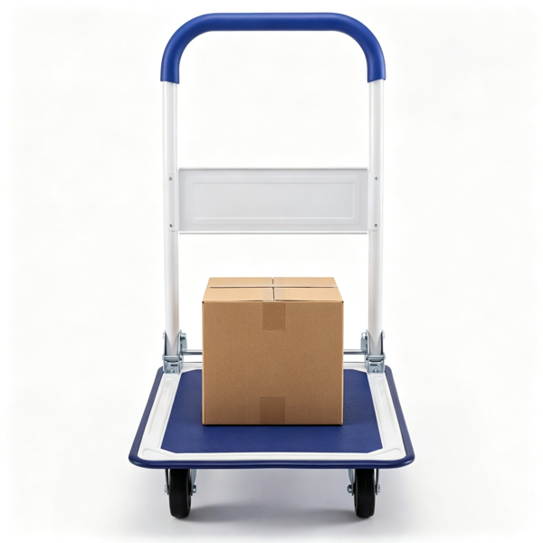 Main product image of Folding Platform Hand Truck, Metal, 330 Lb Capacity, Non-Slip Deck, PU Wheels