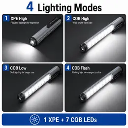 Product image of Rechargeable Magnetic Type C Waterproof LED Flashlight 3050, 300LM