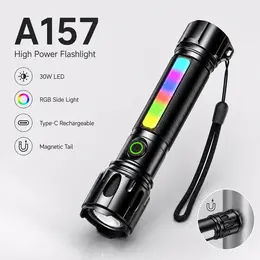 Product image of Rechargeable White Laser Magnetic Zoomable LED Flashlight A157 800LM