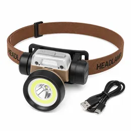 Product image of W11 COB 600LM Rechargeable Motion Sensor Type C Waterproof LED Headlamp