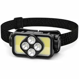 Product image of COB LED Headlamp K363, Rechargeable Type C, Waterproof, Black, 350LM