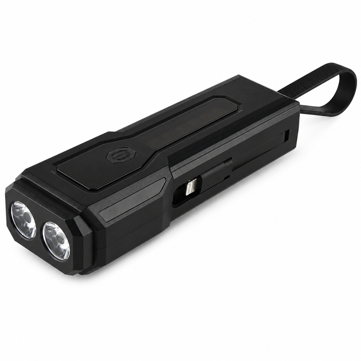 Main product image of Z828 Black Rechargeable LED Bicycle Flashlight with Power Bank