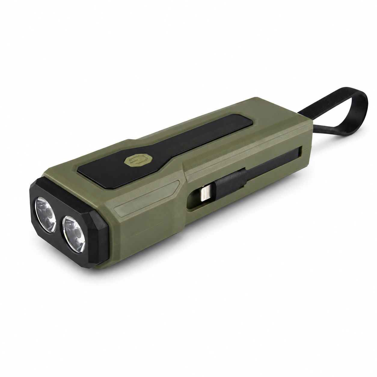 Main product image of Z828 Green Rechargeable Bicycle Flashlight Power Bank