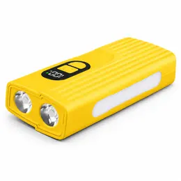 Product image of Z838 Rechargeable Yellow Bicycle Flashlight Power Bank
