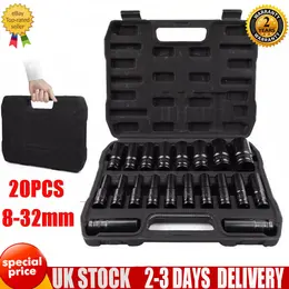 Product image of 20-Piece Deep Impact Socket Set, 1/2 in. Drive, 6-Point, Metric 8-32mm
