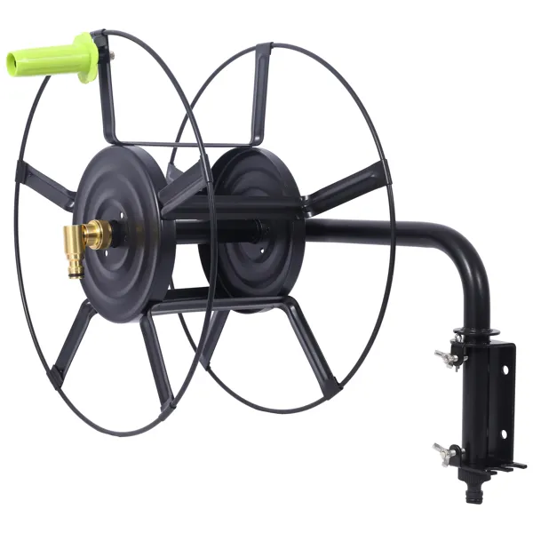 Main product image of Swivel Hose Reel Wall Mount, 180 Degree Pivot, Heavy Duty Steel