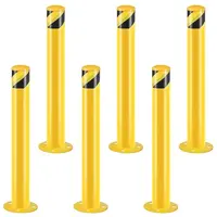 Product image of Steel Safety Bollard, 36 Inch Height, 3.5 Inch Diameter, Yellow, 6-Pack