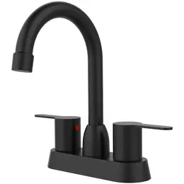 Product image of 2-Handle Centerset RV Bathroom Faucet, Matte Black or Brushed Nickel, 3-Hole