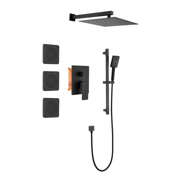 Main product image of Shower System: Head, Hand Shower, Slide Bar, Bodysprays, Shower Arm, Hose, Valve Trim, Handles