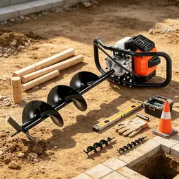 Product image of 43cc 1250W Gas-Powered Post Hole Digger with Auger
