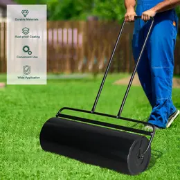 Product image of 36-inch Black Iron Cylindrical Lawn Roller