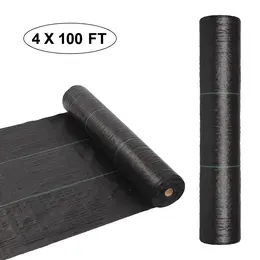 Product image of 4ft x 100ft Black Polyethylene Weeding Cloth