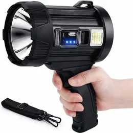 Product image of Handheld Rechargeable LED Spotlight with Solar Panels