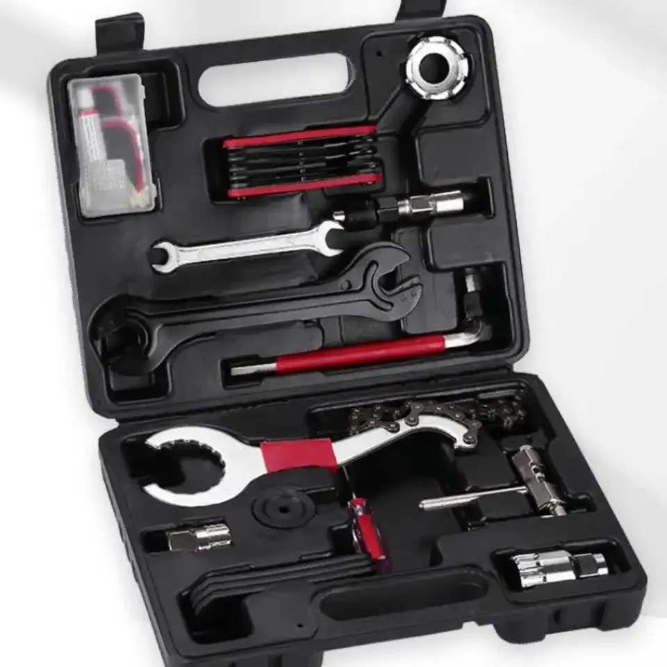 Main product image of Bicycle Repair Kit, Bottom Bracket Tool, Chain Breaker, Spoke Wrench, Flywheel Tool