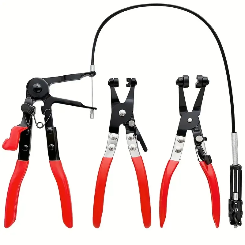 Main product image of 3-Piece Automotive Hose Clamp Pliers Kit, Long Reach
