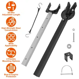 Product image of Boat Transom Saver, 28-40in Adjustable Outboard Motor Support, Rubber Strap