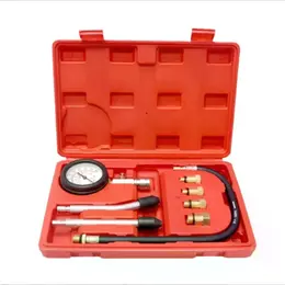 Product image of Engine Cylinder Compression Tester, 0-300 PSI / 0-20 BAR, 3-inch Gauge, 4 Adapters