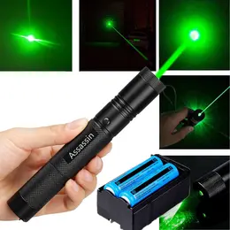 Product image of Green Laser Pointer, 532nm, 1 mW, Rechargeable with Charger and Battery