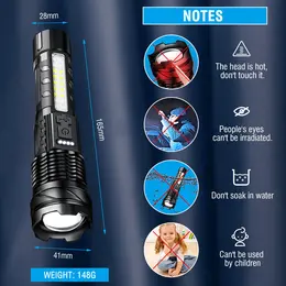 Product image of 30W 14-LED Flashlight, White Light Output for Industrial Use