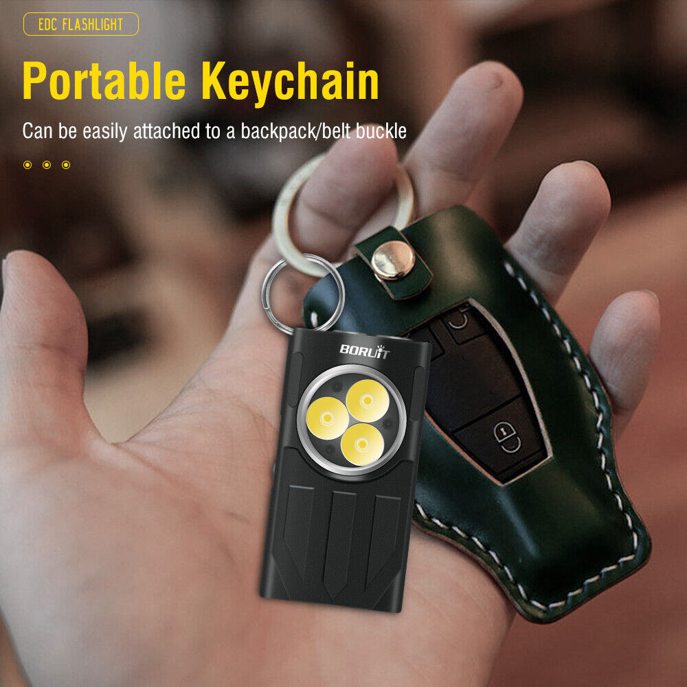 Main product image of BROUIT V7 Keychain LED Flashlight, Waterproof, USB Rechargeable